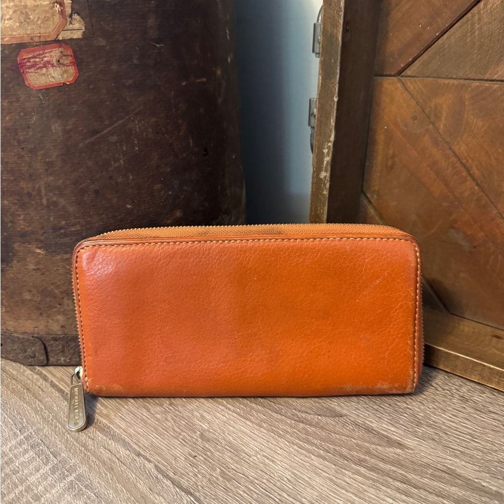 Michael Kors Orange Leather Wallet